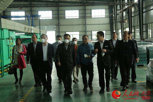 天津市市场营销协会一行实地考察机械零部件制造产业园